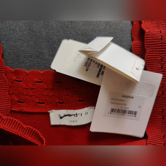 sandro red dress - Picture 2 of 2